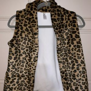 Leopard Print Vest